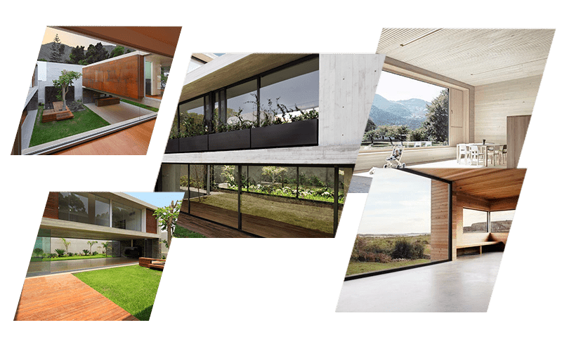 Большие алюминиевые окна Большие алюминиевые окна