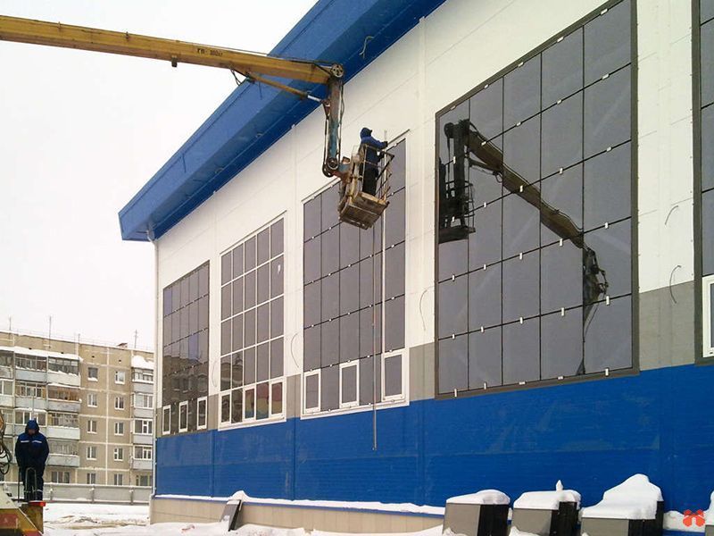 Остекление спортивного комплекса Зенит Остекление спортивного комплекса Зенит