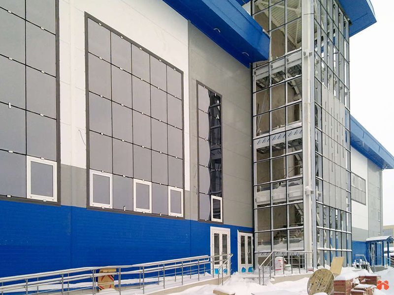 Остекление спортивного комплекса Зенит Остекление спортивного комплекса Зенит